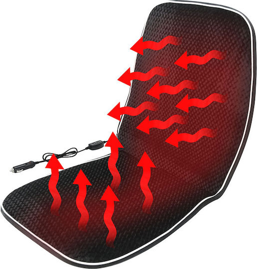 Compass Heated Car Seat Back 1pcs Black Magic