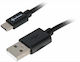 Sharkoon Редовна USB 2.0 Кабел USB-C мъжки - USB-A мъжки Черен 0.5м