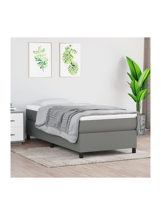 Mattress Bed Single Upholstered with Fabric Dar...