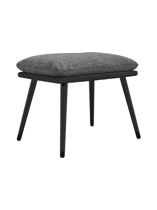 Stools Footstool Upholstered with Fabric Light grey 1pcs 45x29.5x39cm