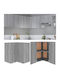Eckschrank Wand Gray 57x57x60cm