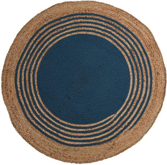 Runder Sommer Teppich aus Jute Beiges F90cm