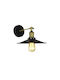 EDM Grupo Vintage Lamp Wall with Socket E27 Black 26x26x24.5cm