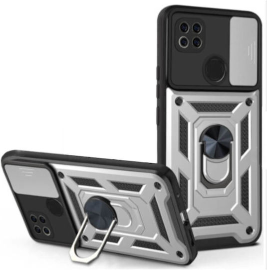 Bodycell Armor Slide Back Cover Πλαστικό Ασημί (Redmi 9C)