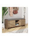 Zulla Wooden Shoe Organizer with 6 Shelves Open Café 110x37x43cm