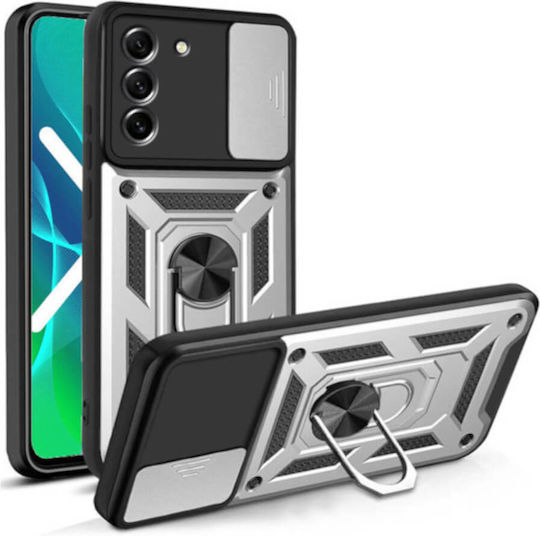 Bodycell Armor Slide Back Cover Plastic Silver (Galaxy S22)