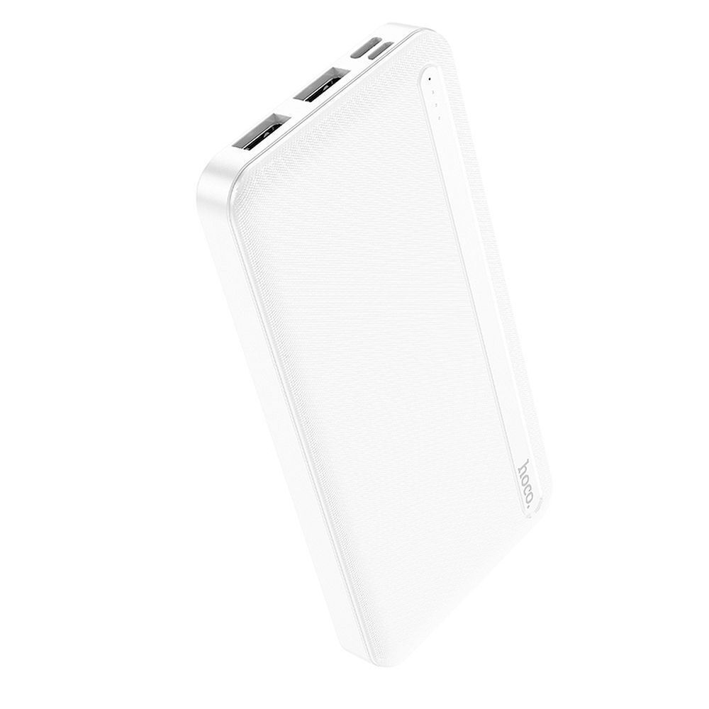 Hoco J91 Power Bank 10000mAh με 2 Θύρες USB-A και Θύρα USB-C Λευκό ...