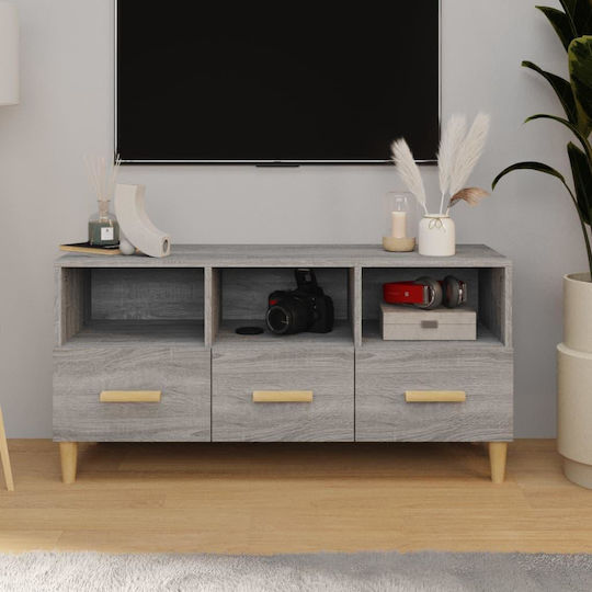 Stand TV Gri Sonoma L102xA36xÎ50cm