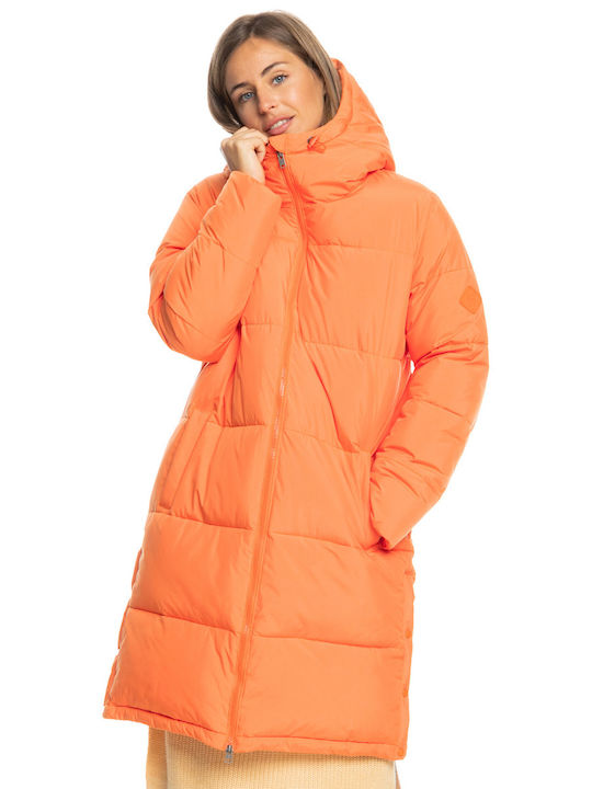 Test of Time Μακρύ Γυναικείο Puffer Μπουφάν για Χειμώνα Coral Rose