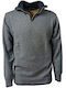 Battery Long sleeve knitted zipper top Long sleeve grey