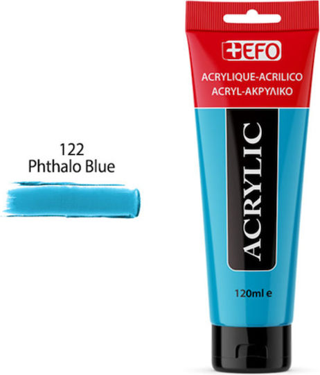 +Efo Acrylic Acrylic Paint Set 122 Phthalo Blue 120ml 1pcs