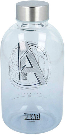 Stor Marvel Avengers Flasche Wasser Glas mit Schraubverschluss Transparent 620ml