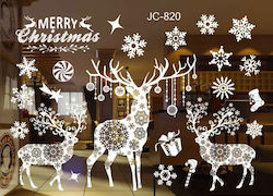 Christmas for Window with Design Τάρανδους