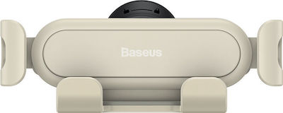 Baseus Mobile Phone Holder Car Gravity with Adjustable Hooks Beige