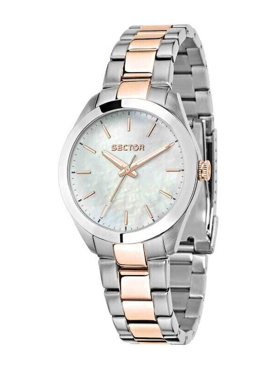 Sector 120 Дамски Часовник 36mm Кварцов със Сребриста Метална Верижка