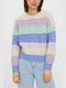 Vero Moda Women's Long Sleeve Sweater Striped Lilac/Pink