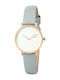 Pierre Cardin Women's Watch with Gray Leather Strap
