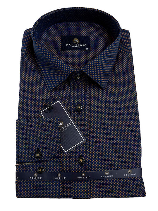 MEN'S SHIRT POLSINO PL-2220A BLUE