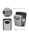 Wall-mounted Combination Key Holder Metallic with Combination Dial 13x10x5.5cm