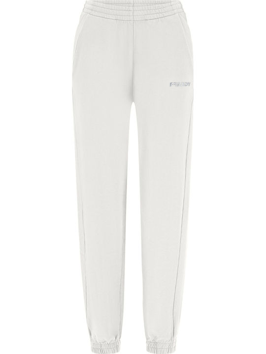 Freddy Jogginghose Jogger Vlies Weiß