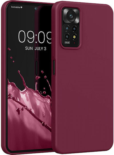 KWmobile Rubber Back Cover Silicon Roșu tawny (Redmi Note 11 Pro)