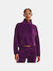 Under Armour Journey Women's Athletic Fleece Blouse Long Sleeve Purple