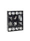 Hanging Ornament Mix Ornaments Silver 5x5cm Set 20pcs