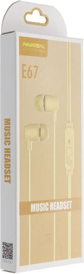 Pavareal PA-E67 Earbuds Handsfree with 3.5mm Connector Yellow