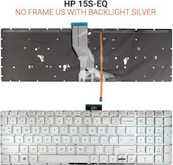 HP Laptop-Tastatur für 15S-EQ ohne Rahmen & mit Hintergrundbeleuchtung HP Laptop-Tastatur für 15S-EQ ohne Rahmen & mit Hintergrundbeleuchtung