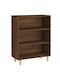 Bookcase Brown Oak 69.5x32.5x90cm