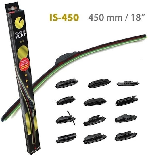 Imuri Sport Flat Преден Комплект Автомобилни Чистачки 450mm