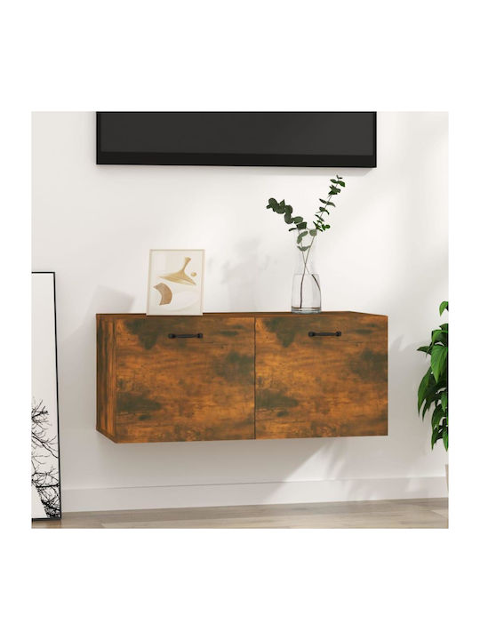 Ντουλάπι Τοίχου Καπνιστή Δρυς 80x35x36.5εκ.