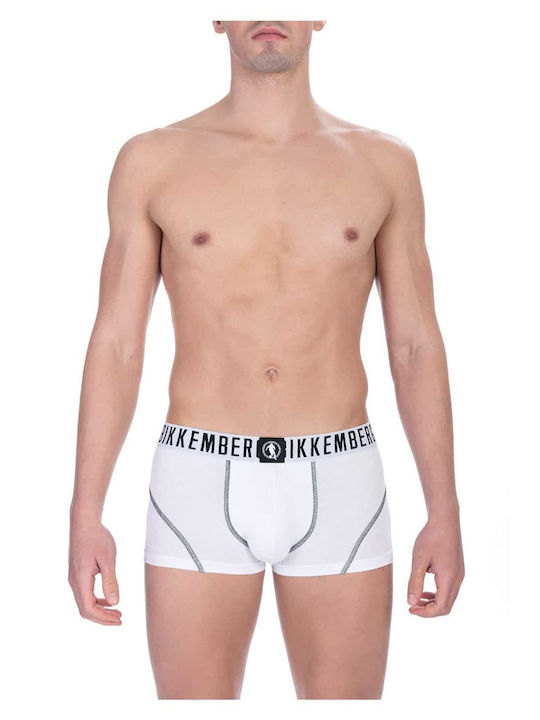 Herren Boxershorts Weiß mit Mustern 1Packung