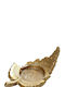 Espiel Leaf Candle Holder suitable for Tealights Wooden Gold 12cm 1pcs