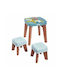 Kids Table and Chairs Set made of Plastic Blue