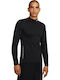 Nike Sleeve Mock Neck Training Black