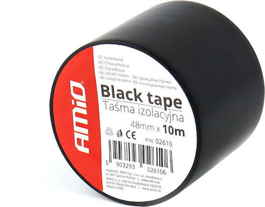 AMiO Insulation Tape 48mm x 10m Black