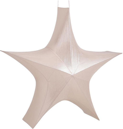Atmosphera Fabric Christmas Decorative Desktop Star 95x35.5x110cm White