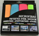Lavete de Curățare cu Microfibre Utilizare generală Colorate 30x30buc 4buc