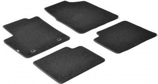Lampa Set of Front and Rear Mats 4pcs for Ford Ka 2009+ Black