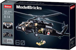 Sluban Building Block US Medical Army Helicopter for 8+ years 692pcs