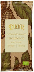 Dulciar Organic Ciocolată Alb cu vanilie Fără Gluten 80Traduceți în limba 'română' următoarea unitate de specificațiepentru un site de comerț electronic în categoria 'Ciocolată'.Răspundeți doar cu traducerea.gr 1buc