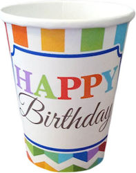 Ginger Ray Happy Birthday Glass for Party 8pcs