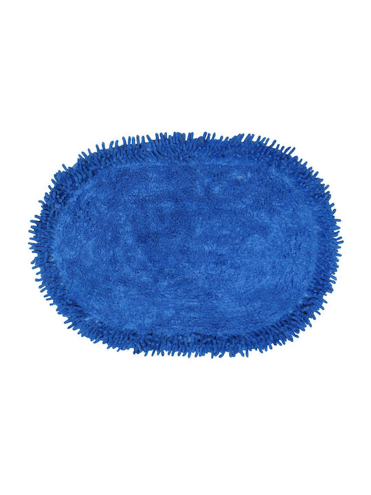 San Lorentzo Bath Mat Cotton Oval Tube 1500933 Blue 40x60cm