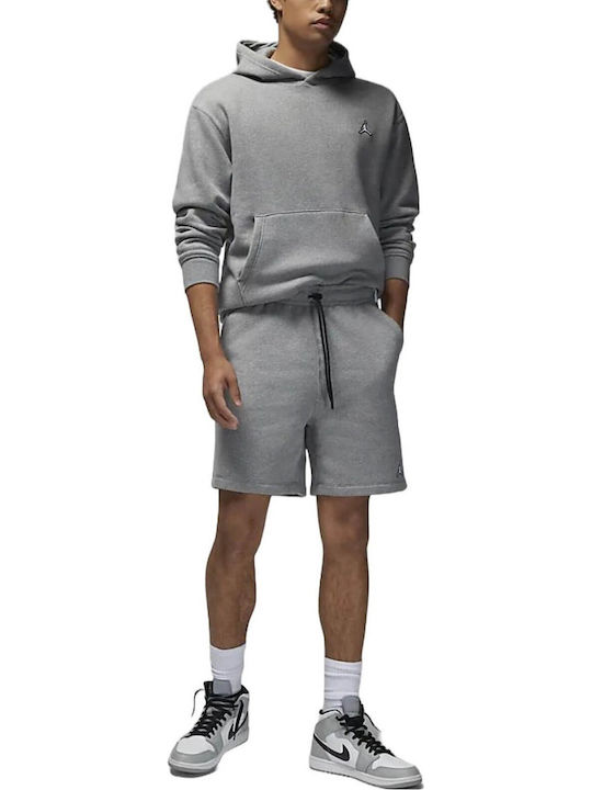Brooklyn Fleece Αθλητική Ανδρική Βερμούδα Γκρι