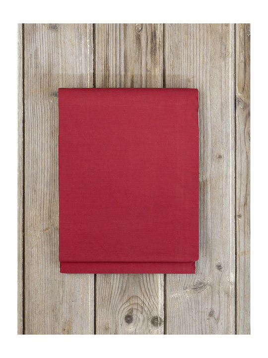 Nima Sheet King Size 270x280cm. Unicolors Absolute Red