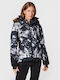 Roxy Jet Ski Premium ERJTJ03375-KVJ2 Γυναικείο Μπουφάν για Σκι & Snowboard True Black Future Flower