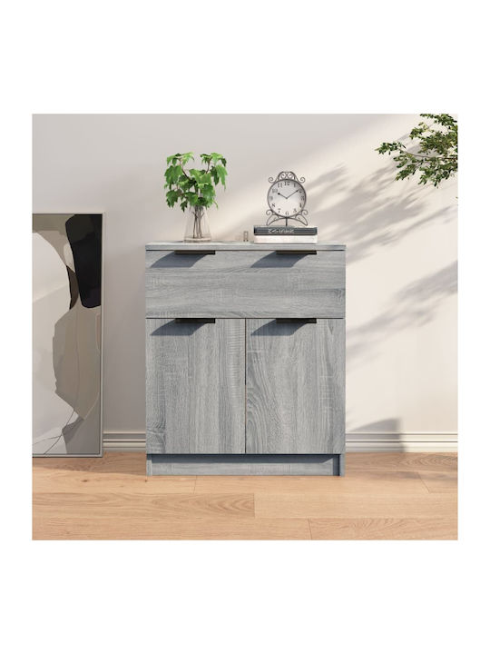 Sideboard Wooden with Drawers Grey Sonoma 60x30...