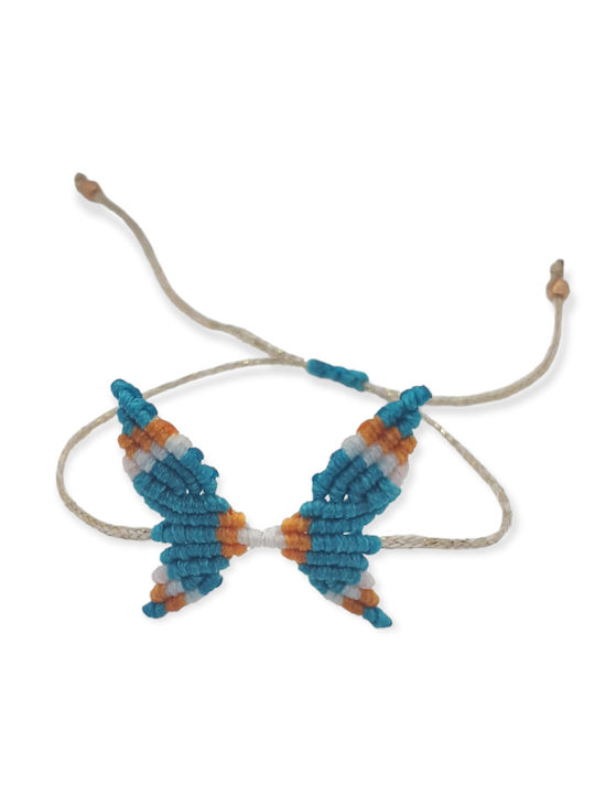 Macrame bracelet Ananna Butterfly Turquoise