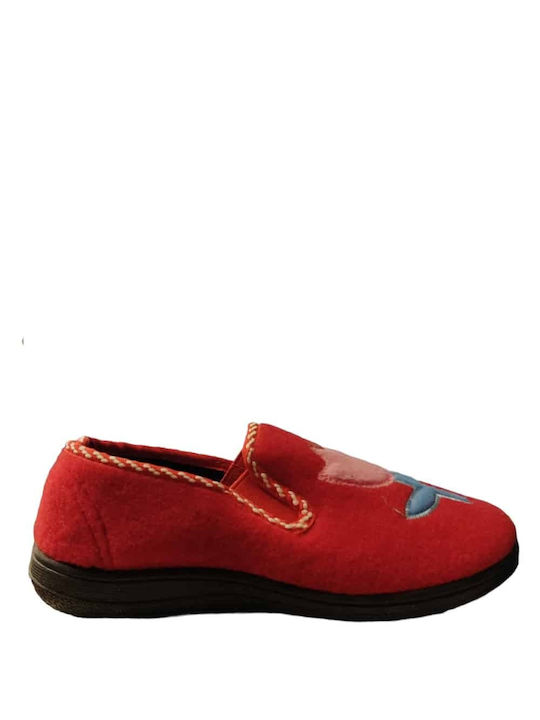 B&S Slippers Girl Red - Red